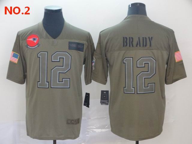 Men's New England Patriots #12 Tom Bradyn Jersey NO.2;